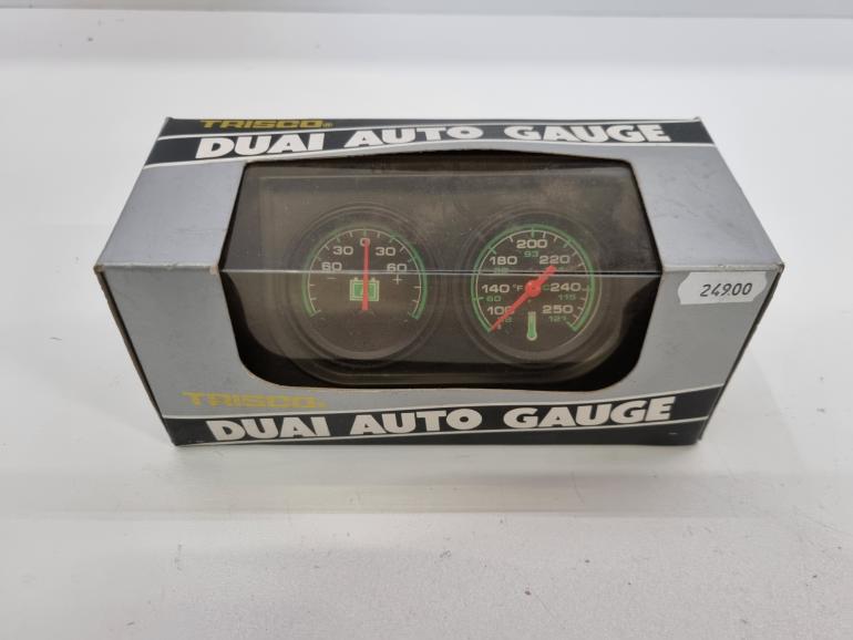 Trisco Voltmeter Og Vandtemperaturmåler Med Holder - 52mm – billede 3