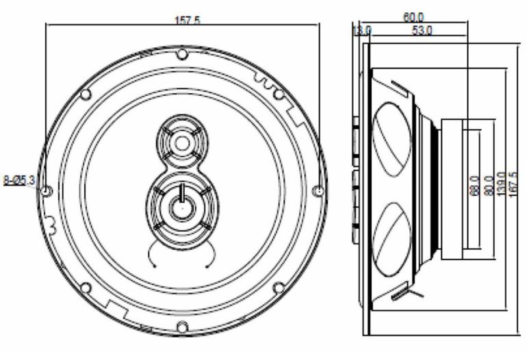 Blaupunkt ICx 663 6.6” 3-Way Triaxial Højtaler – billede 4