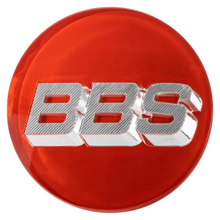 BBS 3D Centerkapsel rød - 70,6mm – 1 stk.