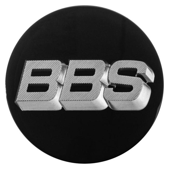 BBS 3D Centerkapsel sort/platinum - 56mm – 1 stk.