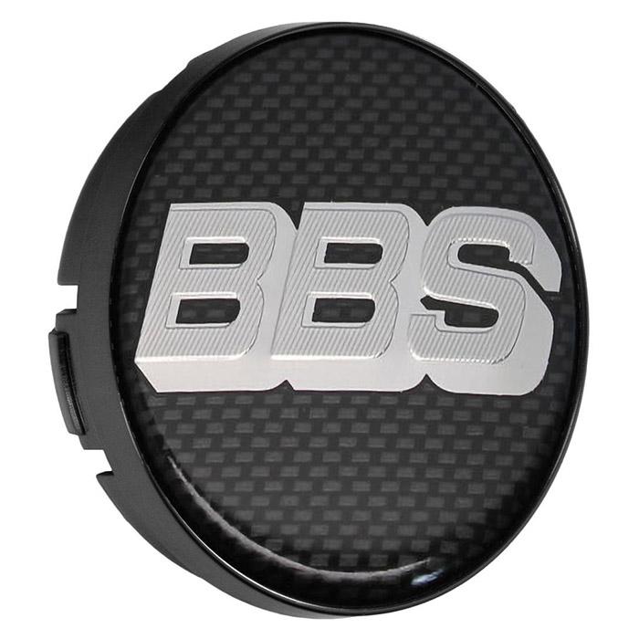 BBS 2D Centerkapsel Præget Carbon - 70,6mm