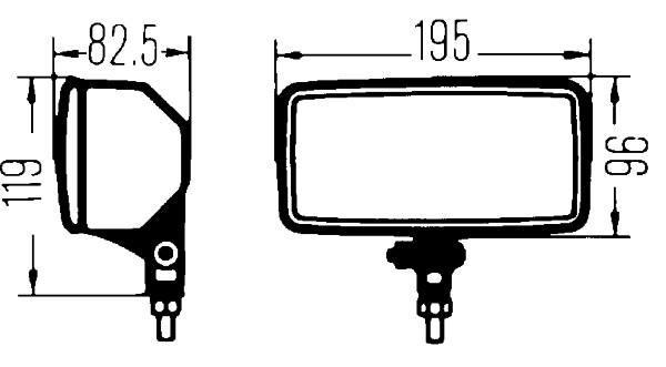 Hella Comet 550 Tågelygte - Gul - H3 – billede 3
