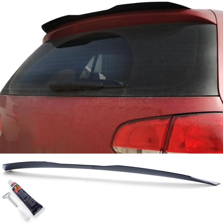 VW Golf 6 GTI GTD R R-Line Sport Tagspoiler - Sort Højglans