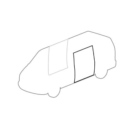 VW T4 Skydedørsgummiliste