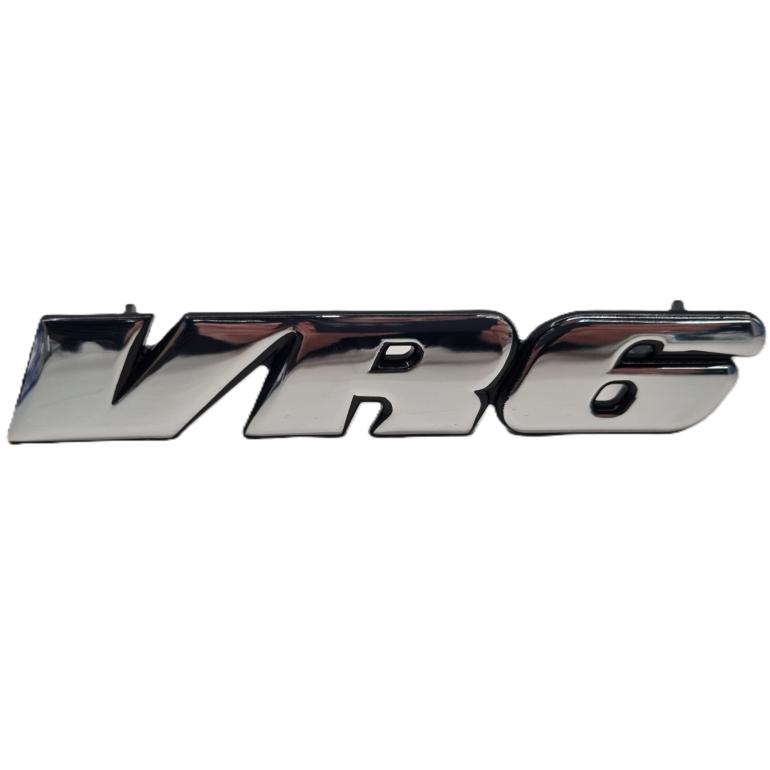 VW Golf 3 VR6 Emblem Til Frontgrill - Krom