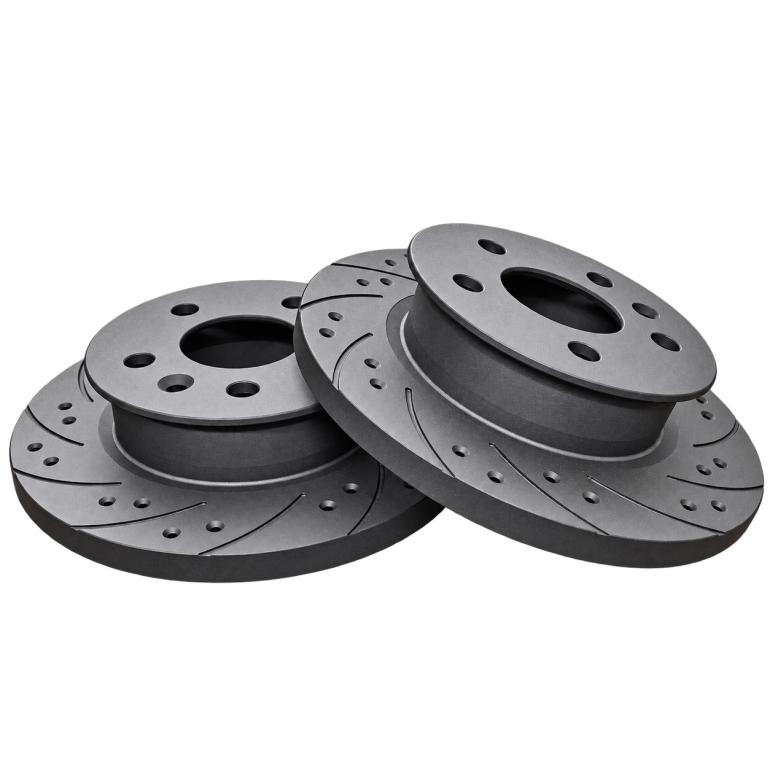 VW T3 Syncro 14" Black Diamond Combi Bremseskiver - Foran – 258 mm
